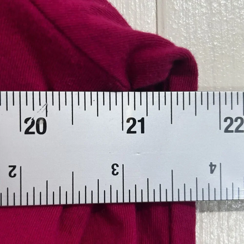 J.Crew Basic Turtleneck Berry Magenta Top Size XL Long Sleeve Soft Comfy Blouse